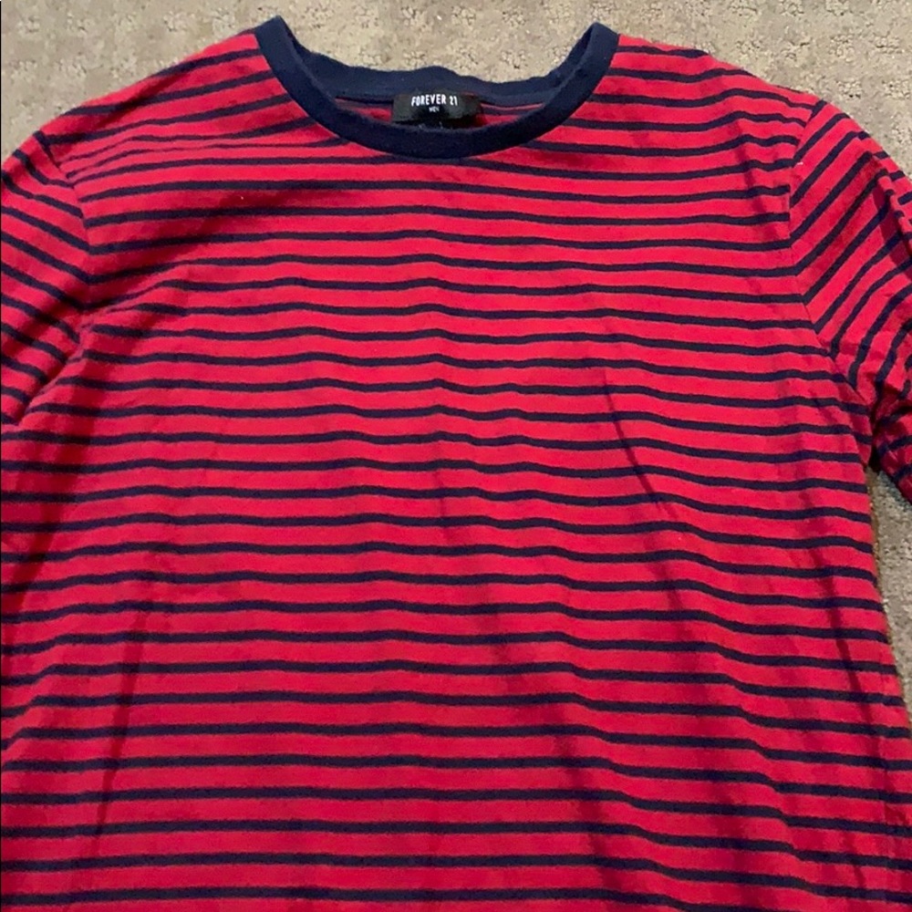 Striped long-sleeve shirt